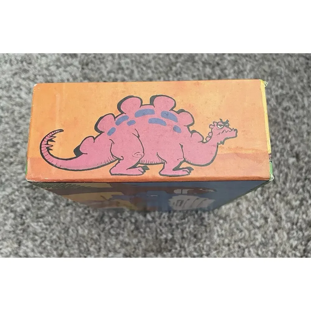 Vintage Dinosaur Cartoon Cardboard Pencil Pen Case Box Lebanon Packaging School